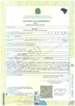 Certificado de Nacimiento de Brasil