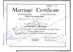 United States marriage certificate