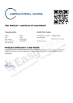 Certificado médico Reino Unido