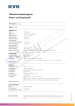 Uittreksel Handelsregister Kamer van Koophandel