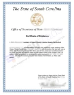 Certificado de existencia Estados Unidos